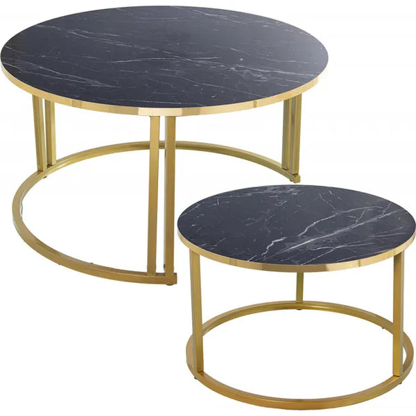 LUKSUZNI MRAMORNI STOLIĆ 2 KOMADA