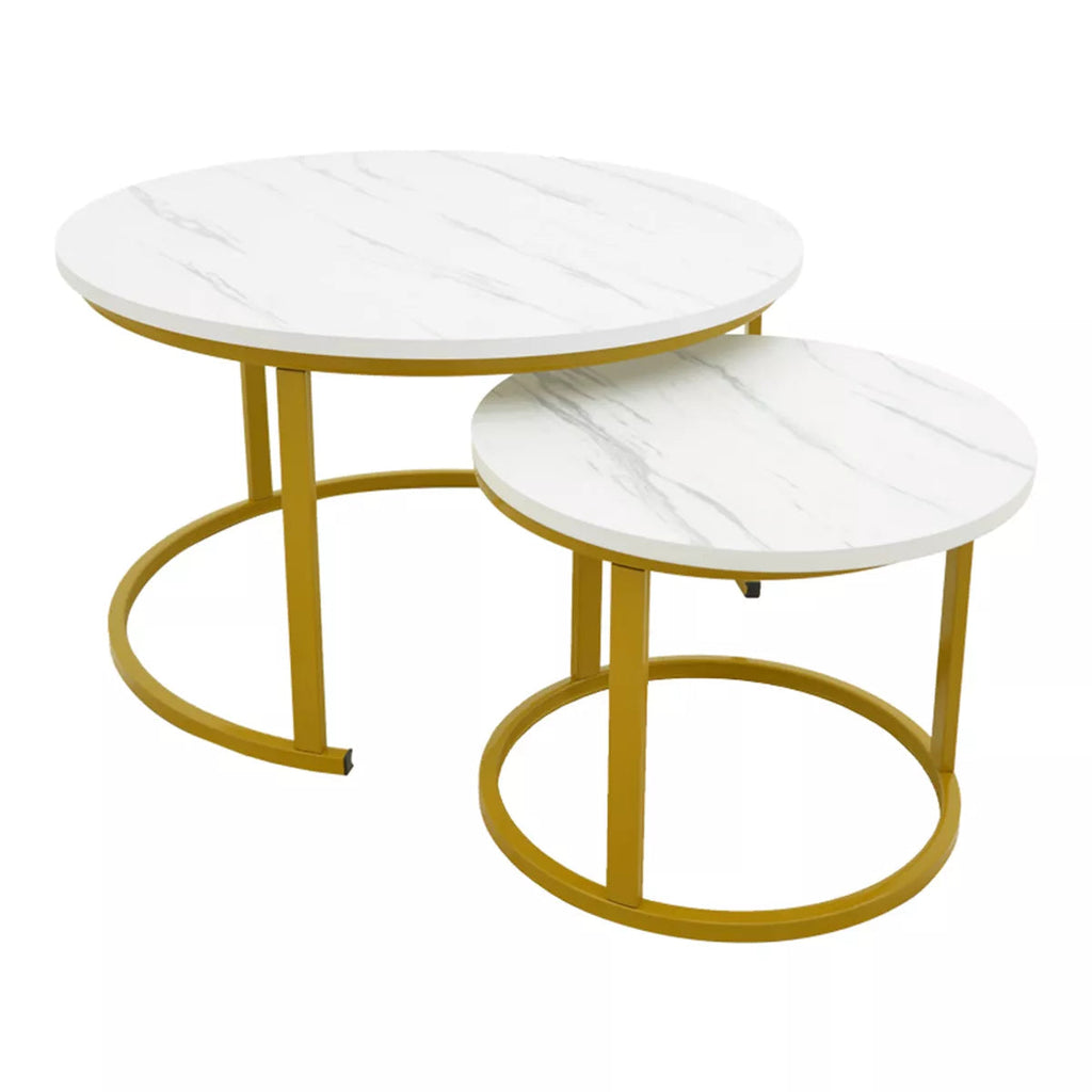 LUKSUZNI MRAMORNI STOLIĆ 2 KOMADA