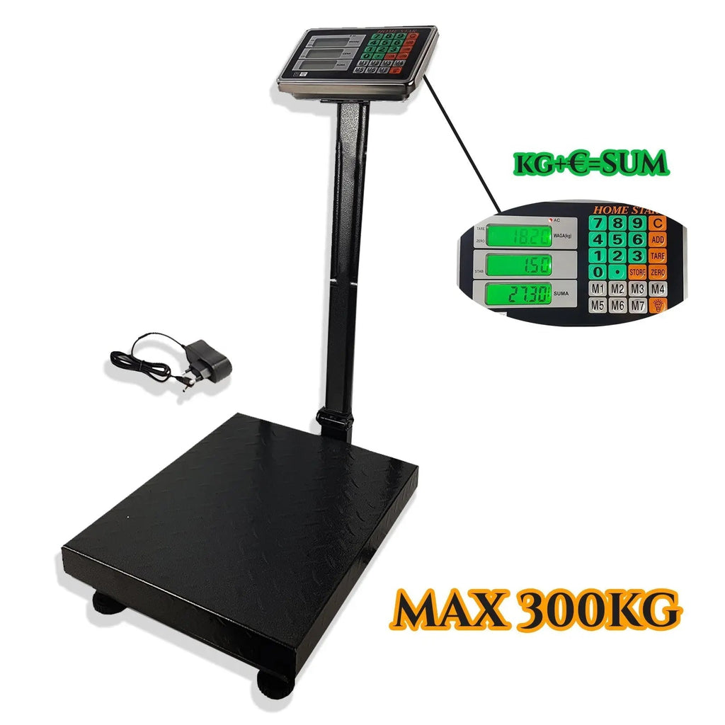 PROFESIONALNA DIGITALNA VAGA DO 300 kg SA KALKULATOROM