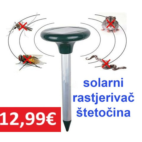ULTRAZVUČNI SOLARNI RASTJERIVAČ ŠTETOČINA