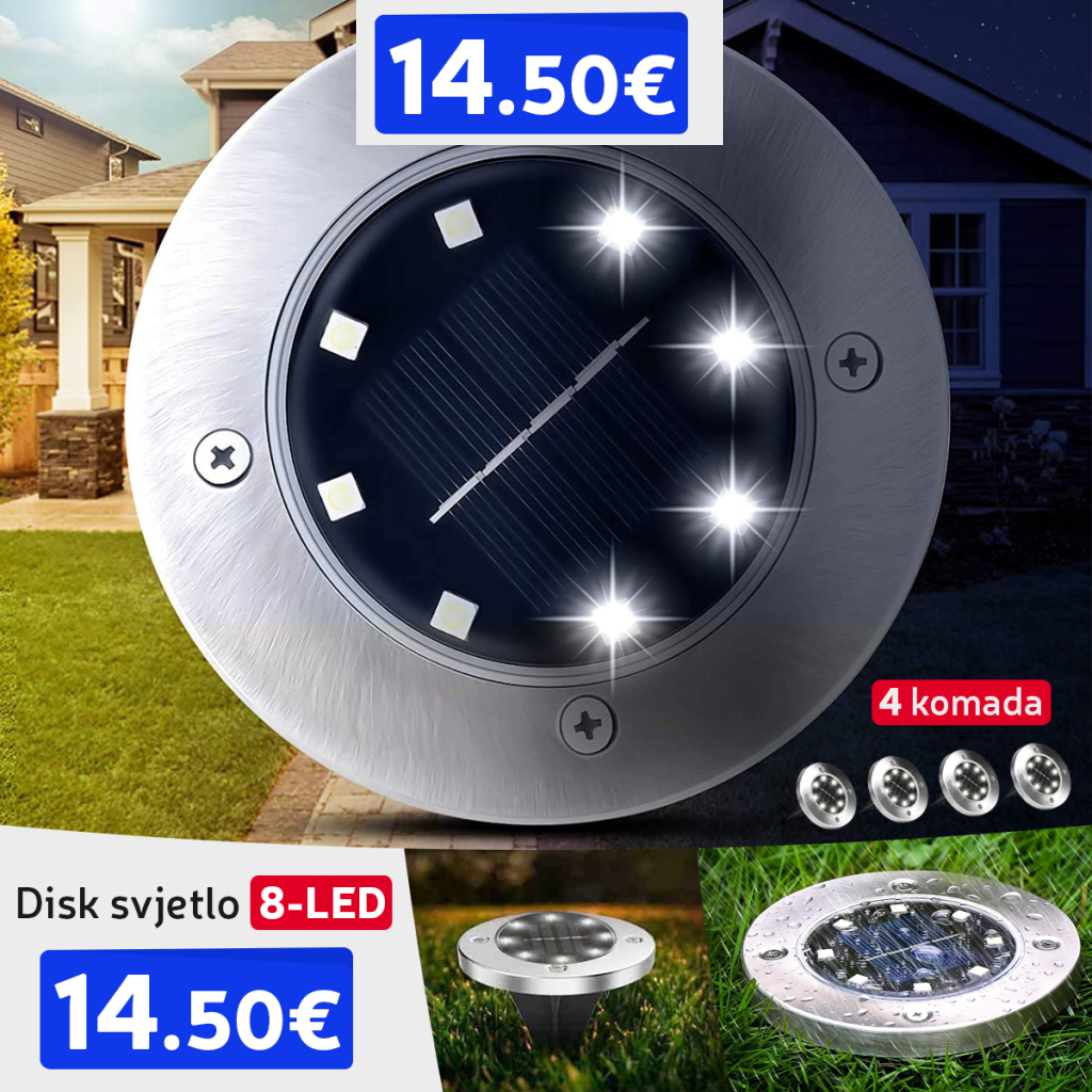 SOLARNA LED LAMPA ZA VRT 4 KOM