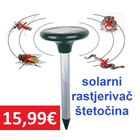 ULTRAZVUČNI SOLARNI RASTJERIVAČ ŠTETOČINA