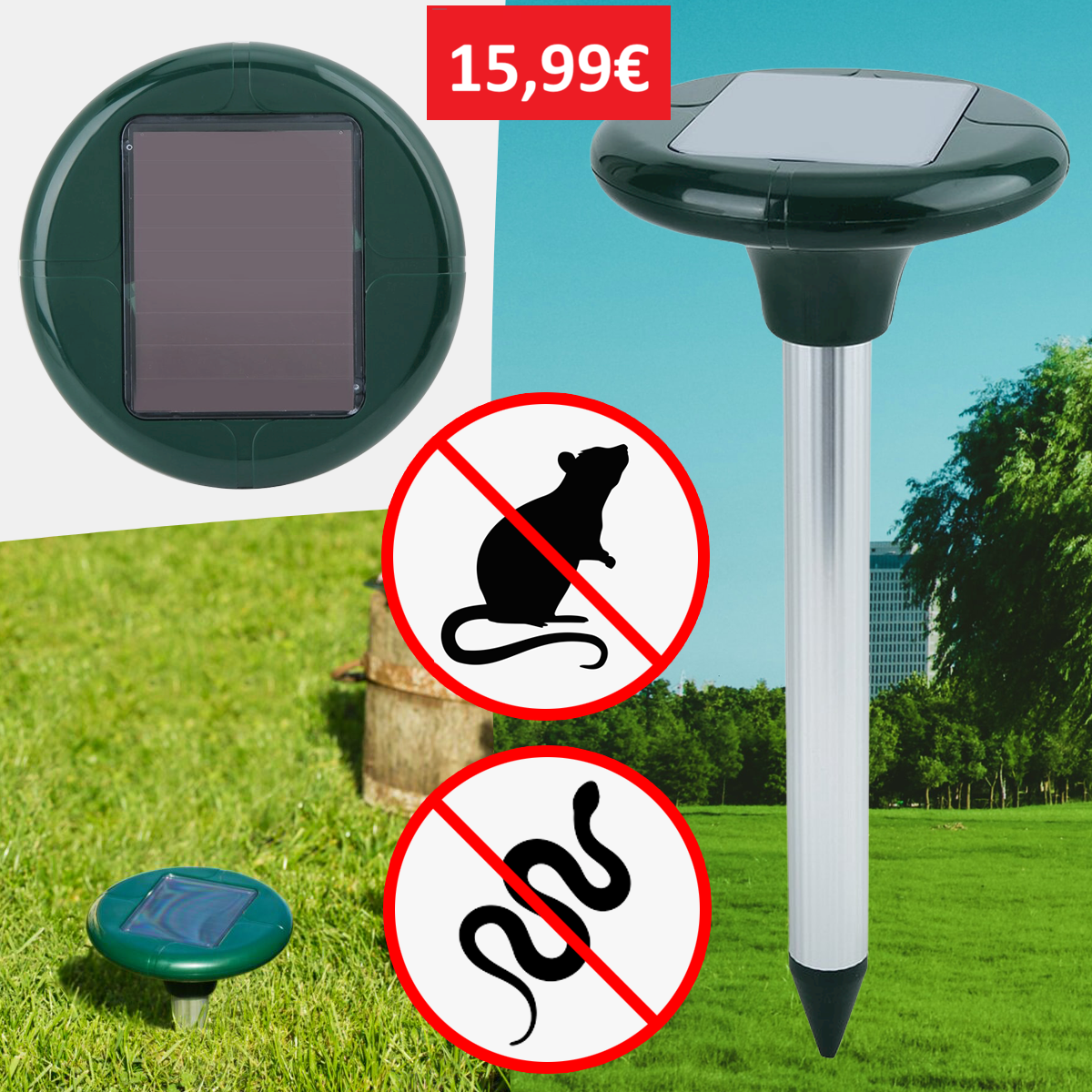 ULTRAZVUČNI SOLARNI RASTJERIVAČ ŠTETOČINA