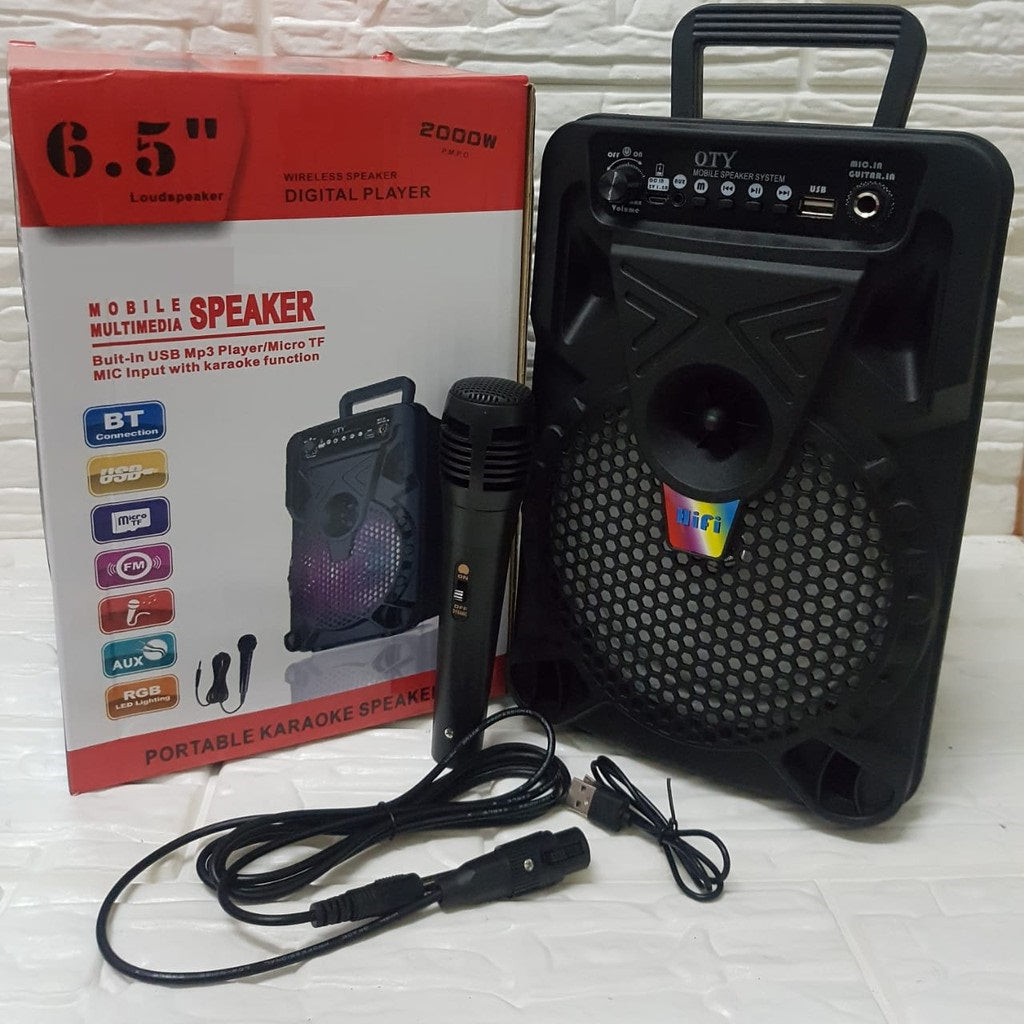 2000W BLUETOOTH KARAOKE ZVUČNIK + MIKROFON +GRATIS USB HUB