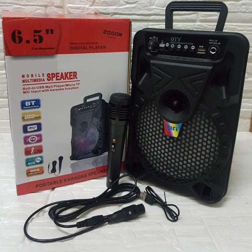 2000W BLUETOOTH KARAOKE ZVUČNIK + MIKROFON +GRATIS USB HUB