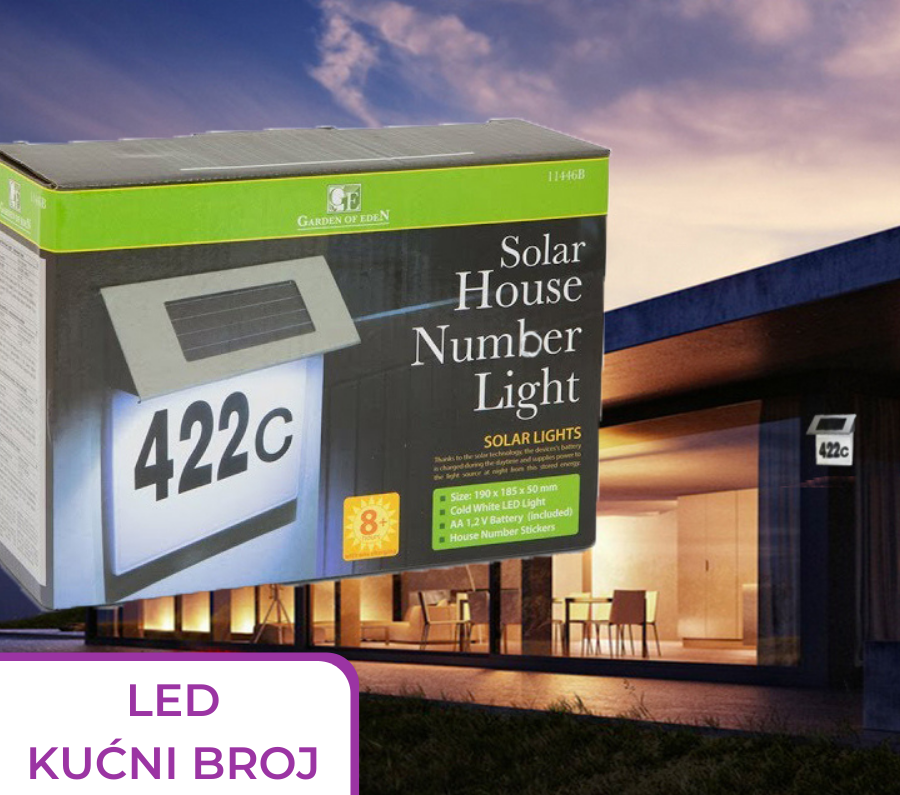 LED SOLARNI KUĆNI BROJ