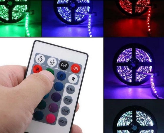 LED TRAKA U BOJI +DALJINSKI +ADAPTER + RGB BOJE