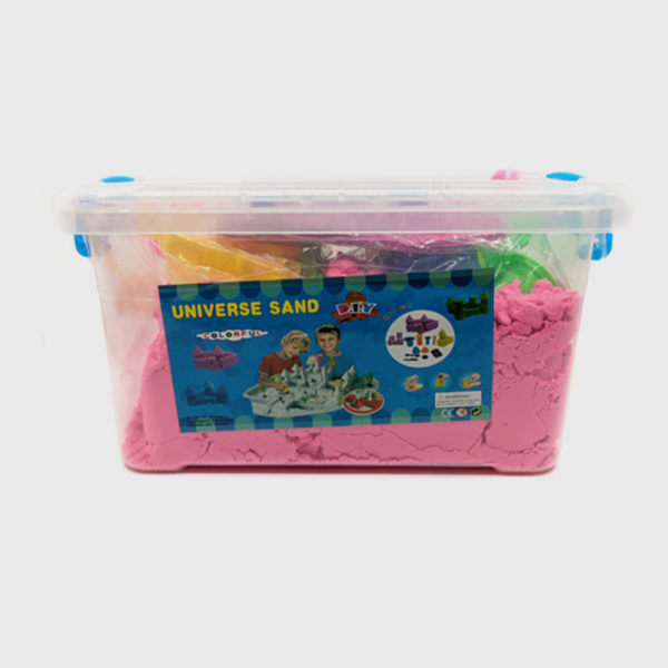 KINETIČKI PIJESAK 2KG + KALUPI + KANTA