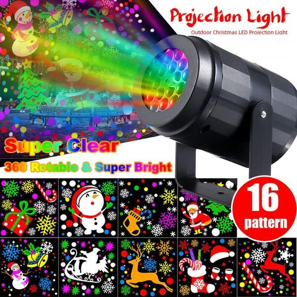 LASERSKI BOŽIĆNI PROJEKTOR 16 MOTIVA