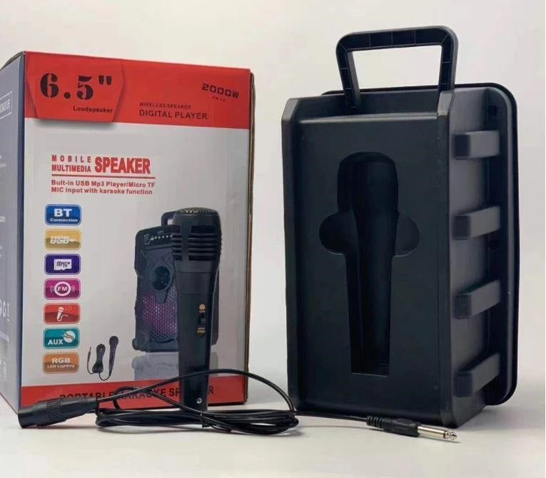 2000W BLUETOOTH KARAOKE ZVUČNIK + MIKROFON +GRATIS USB HUB