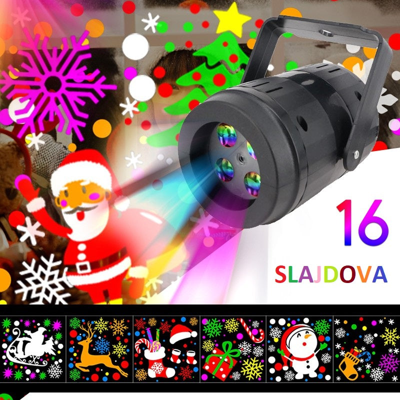 LASERSKI BOŽIĆNI PROJEKTOR 16 MOTIVA